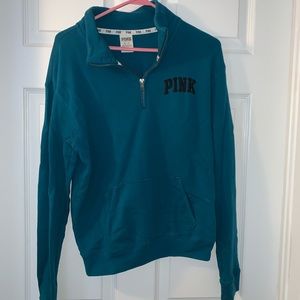 VS pink quarter zip